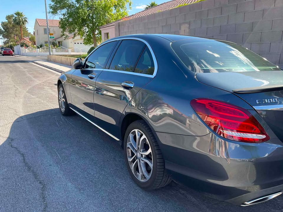 Mercedes-Benz C300 gleaming side profile after full exterior detail